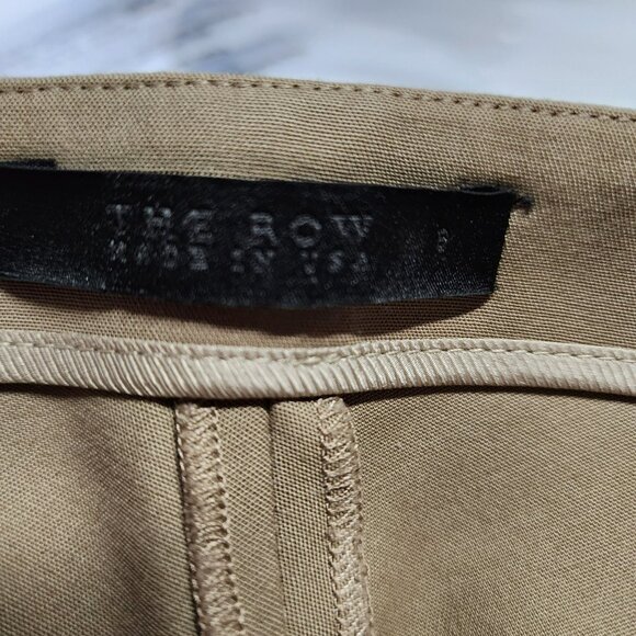 The Row Neutral Straight Leg Pants – Size 6 – Mid-Rise – Zip Closure - Picture 2 of 5